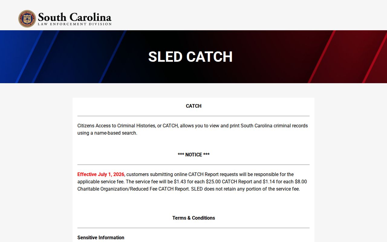 Oconee County warrant search reference showing the SLED criminal-history interface and wanted-person exclusion
